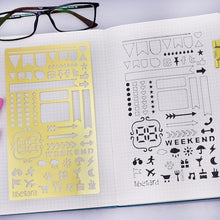 Load image into Gallery viewer, Bullet Journal Stencil A5