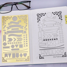 Load image into Gallery viewer, Bullet Journal Stencil A5