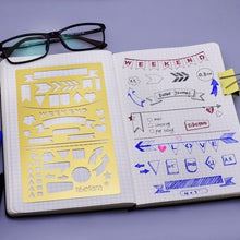 Load image into Gallery viewer, Bullet Journal Stencil A5