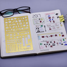 Load image into Gallery viewer, Bullet Journal Stencil A5