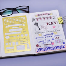 Load image into Gallery viewer, Bullet Journal Stencil A5