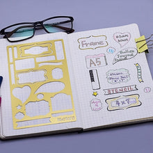 Load image into Gallery viewer, Bullet Journal Stencil A5