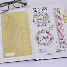 Load image into Gallery viewer, Bullet Journal Stencil A5