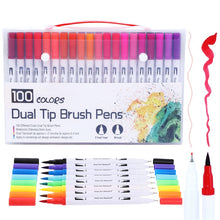 Load image into Gallery viewer, FineLiner Art Marker Pens Dual Tip Brush Pen