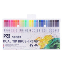 Load image into Gallery viewer, FineLiner Art Marker Pens Dual Tip Brush Pen