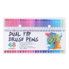 Load image into Gallery viewer, FineLiner Art Marker Pens Dual Tip Brush Pen