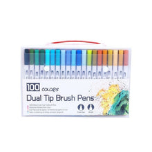 Load image into Gallery viewer, FineLiner Art Marker Pens Dual Tip Brush Pen