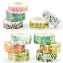 Load image into Gallery viewer, Romantic Floral Paper Washi Tape