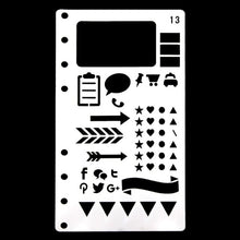 Load image into Gallery viewer, Bullet Journal Stencil A6