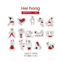 Load image into Gallery viewer, 30 Sheets Simple Clear Girl Stickers