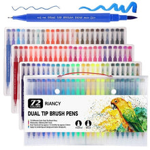 Load image into Gallery viewer, FineLiner Art Marker Pens Dual Tip Brush Pen