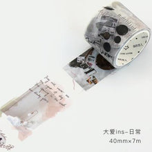 Load image into Gallery viewer, Vintage Landscape Painting Washi Tape