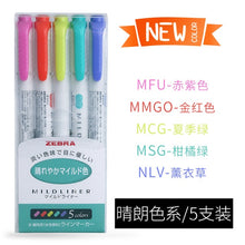 Load image into Gallery viewer, ZEBRA Mildliner Double-headed Highlighter