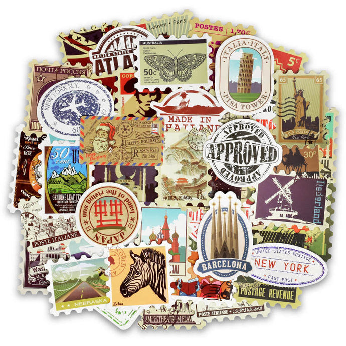 Vintage Travel Stickers