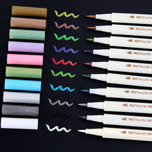 Load image into Gallery viewer, Metallic Brush Marker Pens