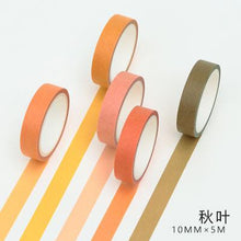 Load image into Gallery viewer, Fall Color Masking Washi Paper Tape