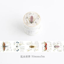Load image into Gallery viewer, Autumn Plants Insects Washi Tape