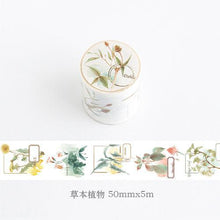 Load image into Gallery viewer, Autumn Plants Insects Washi Tape